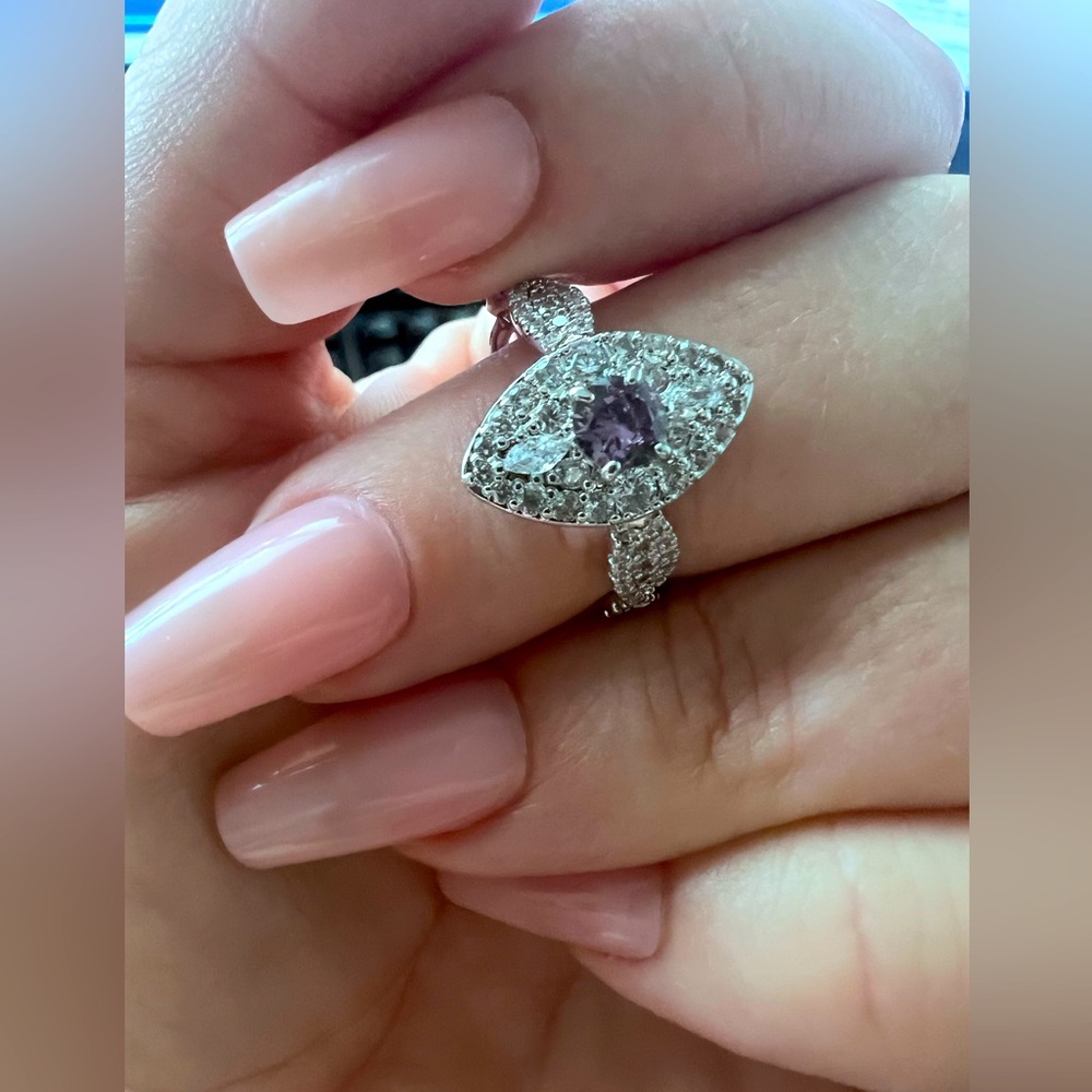 NWT-Amethyst CZ ring size 10